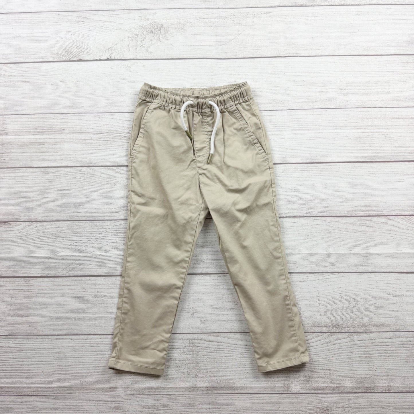 Tommy Bahama Active Boys Beige Elastic Waist Joggers Lightweight Pants XS 4