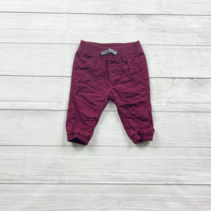 Cat & Jack Baby Pants Jogger Pants Elastic Waist Cuffed Bottoms 3-6 Months