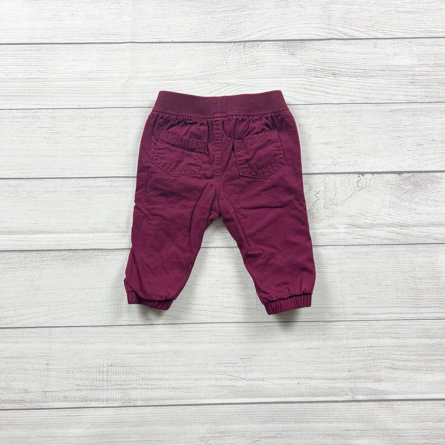 Cat & Jack Baby Pants Jogger Pants Elastic Waist Cuffed Bottoms 3-6 Months