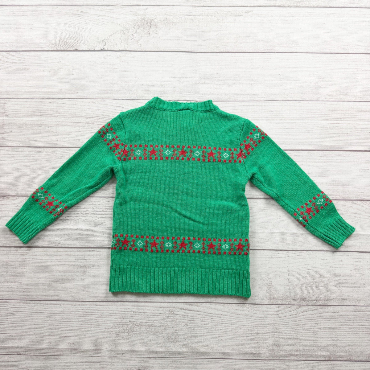 Dr. Seuss The Grinch Green Knit Christmas Sweater Holiday Design 4T