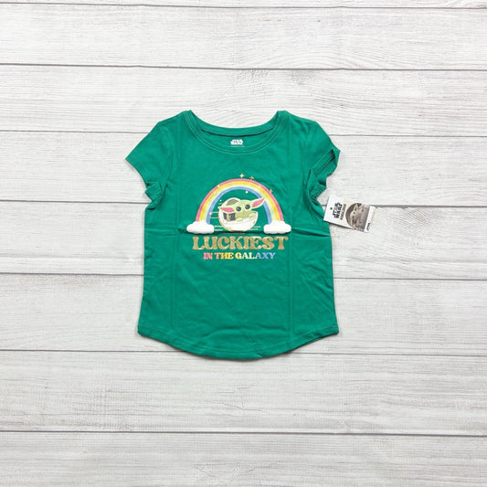 Star Wars Grogu Girl T-Shirt “Luckiest in the Galaxy” St. Patrick’s Day NWT 5