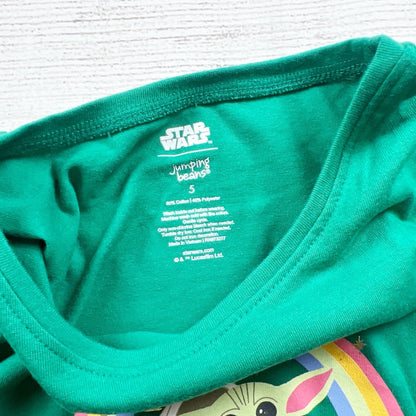 Star Wars Grogu Girl T-Shirt “Luckiest in the Galaxy” St. Patrick’s Day NWT 5