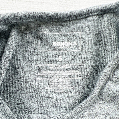 Sonoma Girls Long Sleeve Shirt Gray Glitter Unicorn Print Raglan Top 5