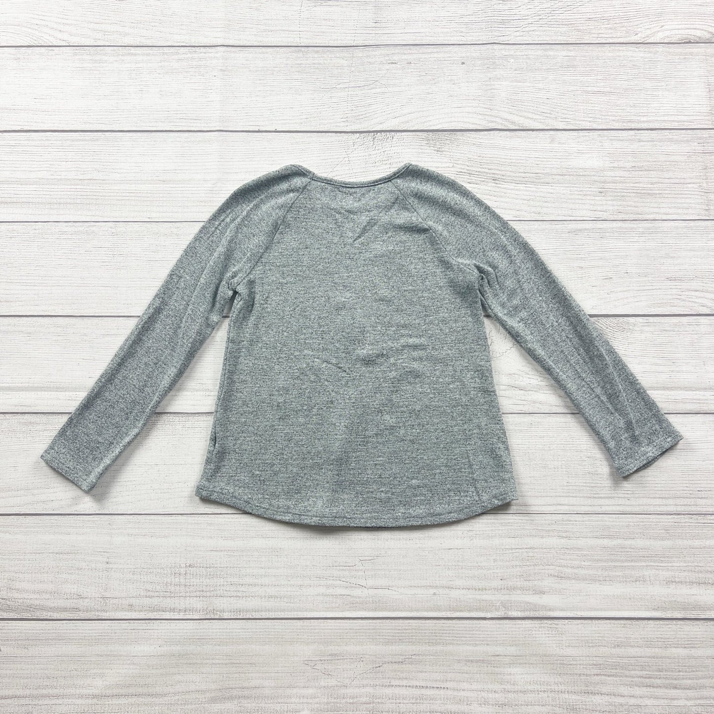 Sonoma Girls Long Sleeve Shirt Gray Glitter Unicorn Print Raglan Top 5