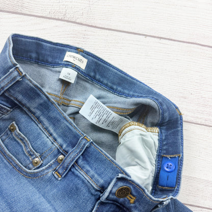 Crewcuts Kids Adjustable Waist Denim Straight Jeans Medium Wash Blue 12