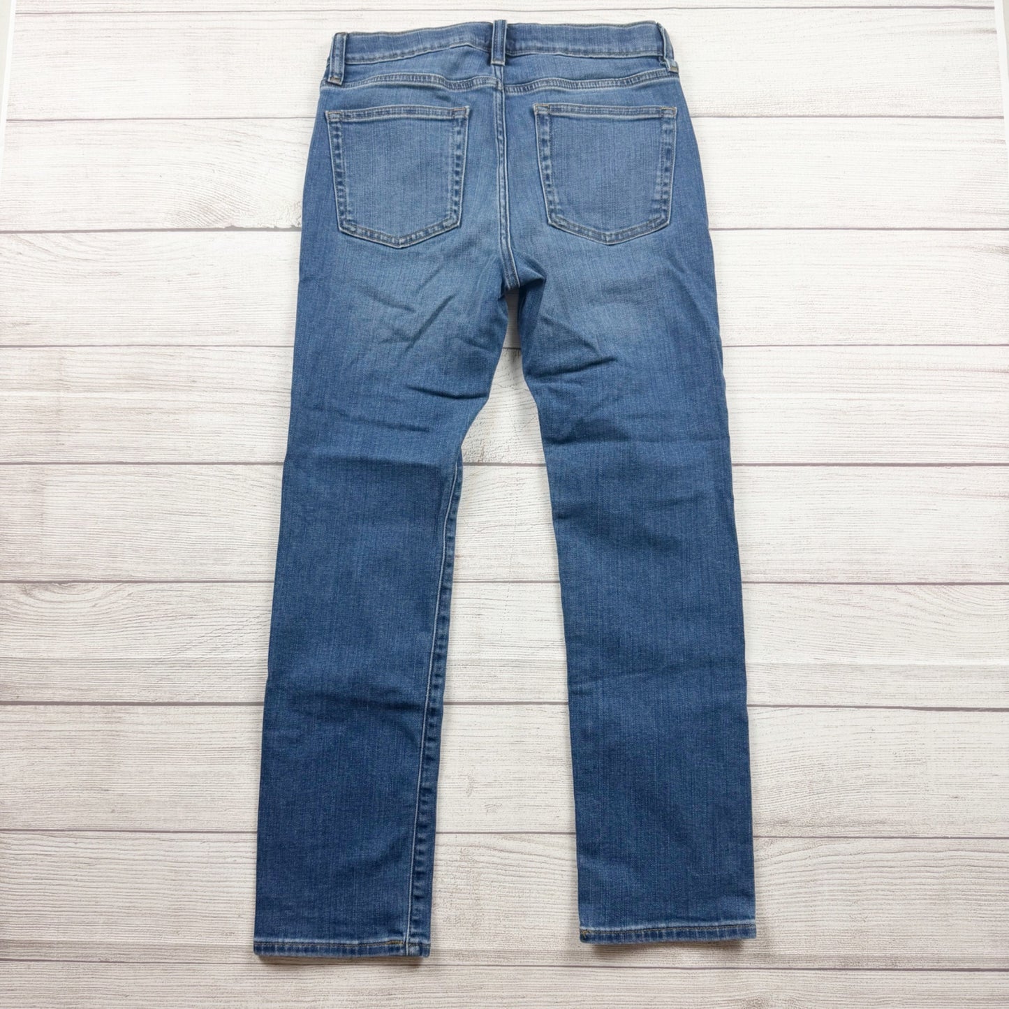 Crewcuts Kids Adjustable Waist Denim Straight Jeans Medium Wash Blue 12
