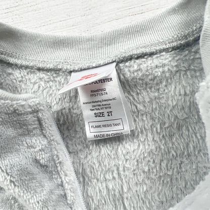 Disney Baby Mickey Mouse Fleece Pajamas Zip Up Footless Romper Sleeper 2T