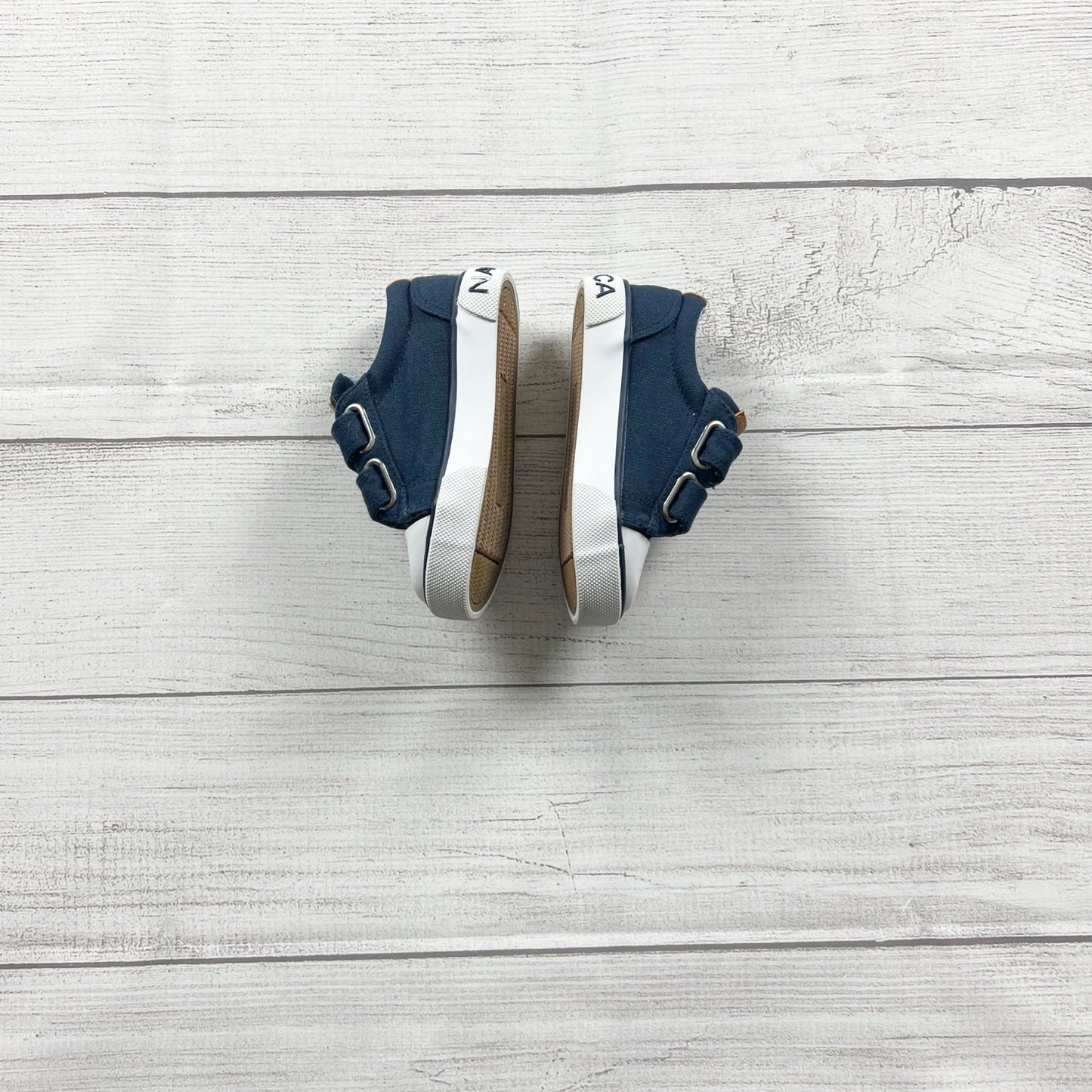 Nautica Toddler Boys Sneakers Navy Blue Hook and Loop Strap Casual Shoes 6