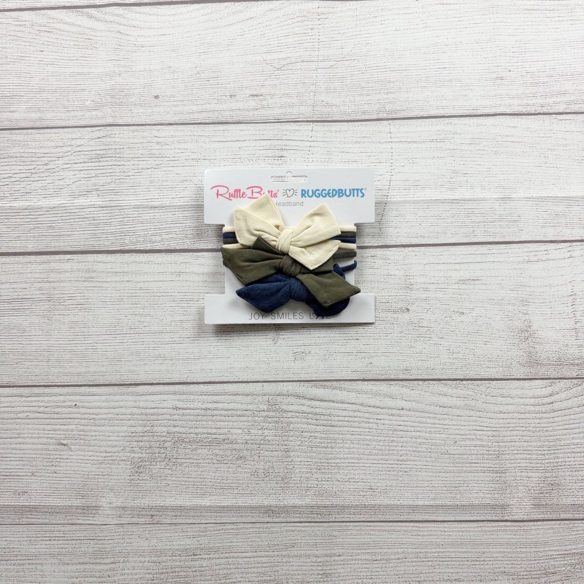 RuffleButts Baby Girls Bow Headbands 3 Pack Solids NWT One Size