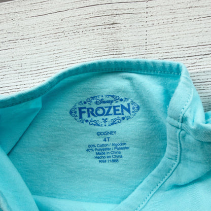 Disney Frozen Olaf Girls Short Sleeve Graphic Tee “Cute” Heart Shirt Toddler 4T