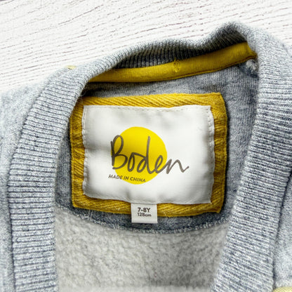 Boden Girls Sweatshirt Raglan Pullover Pegasus Appliqué Cozy Top 7-8