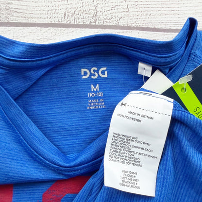 DSG Kids Sleeveless Blue USA Graphic Tank Top Lightweight NWT M 10-12