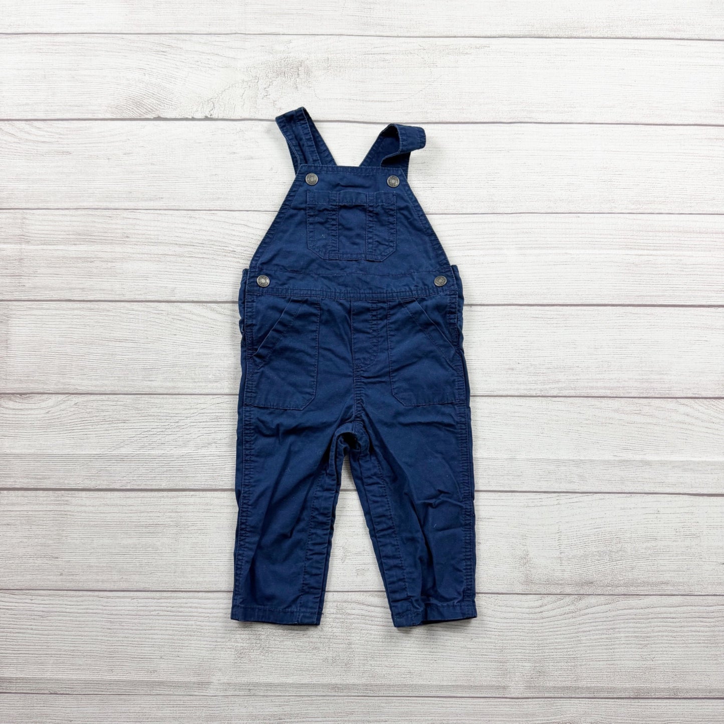 Carter’s Baby Bib Overalls Adjustable Straps Pocket One Piece 9-12 Months