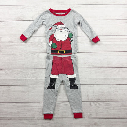 Carter's Christmas Santa Pajama Set Long Sleeve Cotton Sleepwear 12-18 Months