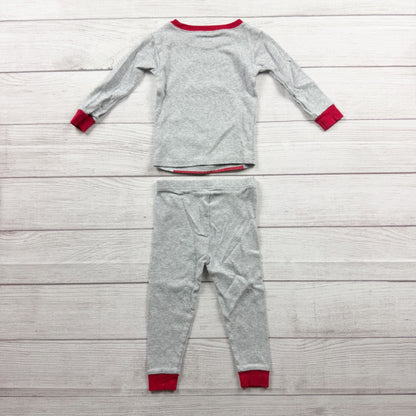 Carter's Christmas Santa Pajama Set Long Sleeve Cotton Sleepwear 12-18 Months