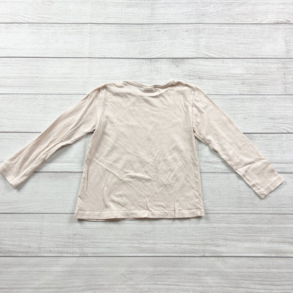 Zara Girls Long Sleeve Graphic Tee Flower Print Shirt 6-7