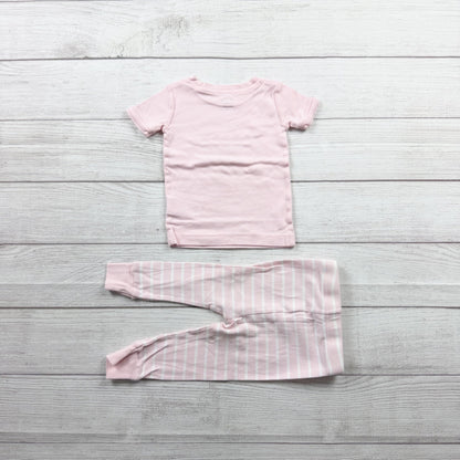 Old Navy Baby Girl Pajamas Ballet 2 Piece PJs Lets Dance Together 12-18 Months