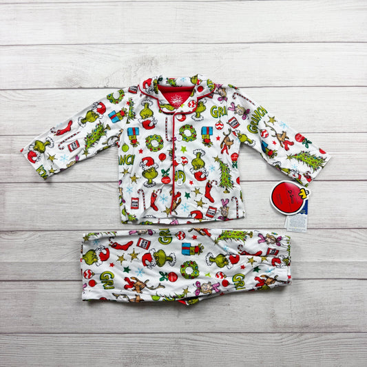 Dr Seuss The Grinch Toddler Pajama Set Christmas Holiday NWT 2T