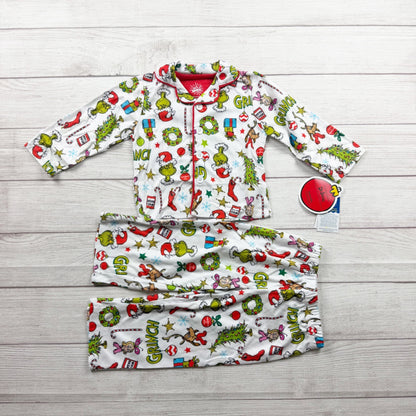 Dr Seuss The Grinch Toddler Pajama Set Christmas Holiday NWT 2T