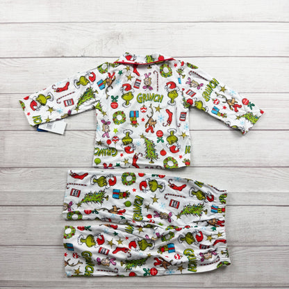 Dr Seuss The Grinch Toddler Pajama Set Christmas Holiday NWT 2T