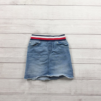 Tommy Hilfiger Girls Denim Skirt Pull On Blue Jean Skirt 7