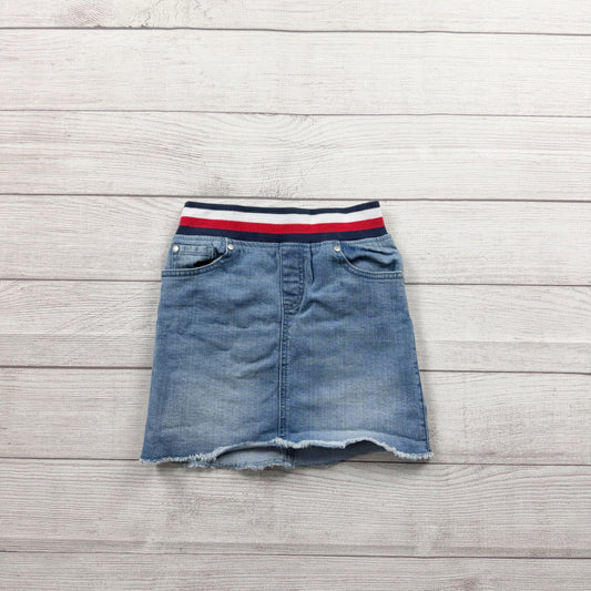 Tommy Hilfiger Girls Denim Skirt Pull On Blue Jean Skirt 7