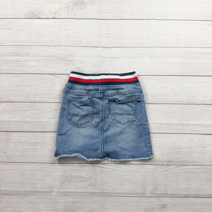 Tommy Hilfiger Girls Denim Skirt Pull On Blue Jean Skirt 7