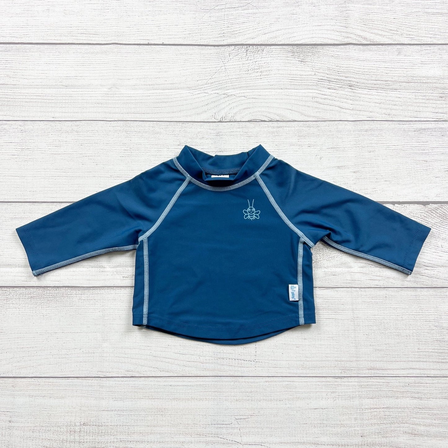 iPlay Baby Rash Guard Swim Shirt UPF 50+ Blue Long Sleeve Swim Top 6 Months