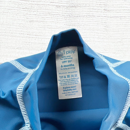 iPlay Baby Rash Guard Swim Shirt UPF 50+ Blue Long Sleeve Swim Top 6 Months