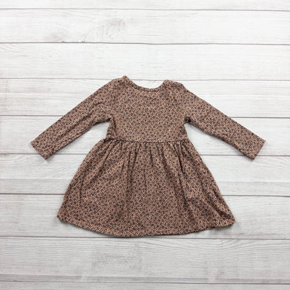 Cat & Jack Toddler Girls Long Sleeve Leopard Print Dress Size 2T