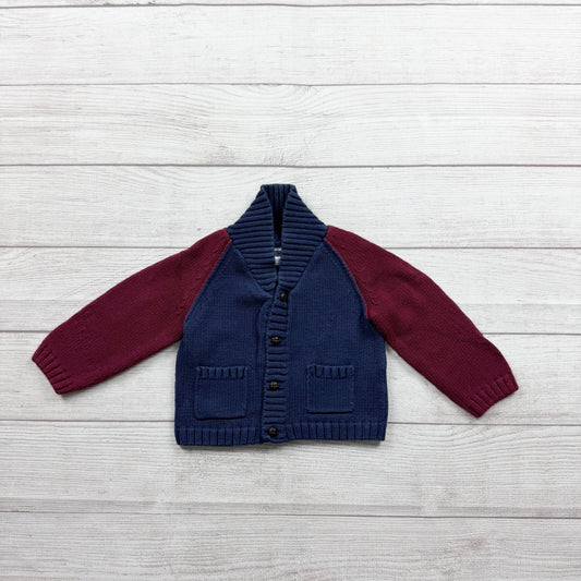 Janie and Jack Baby Boys Cardigan Sweater Shawl Collar 12-18 Months