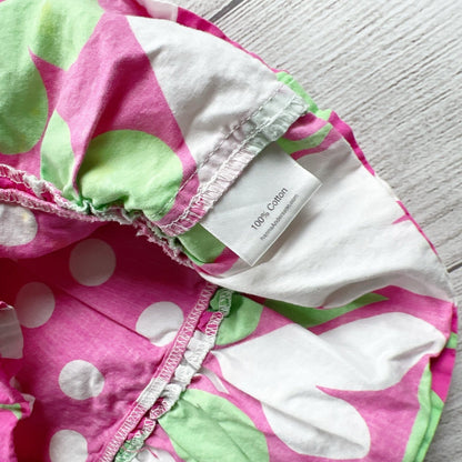 Hanna Andersson Girls Dress Polka Dot Heart Smocked Sundress 4