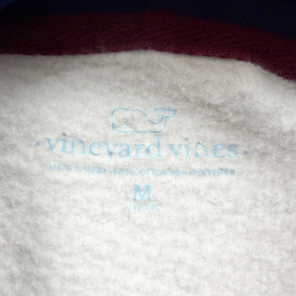 Vineyard Vines Kids Colorblock Hoodie Sweatshirt Gray Maroon Blue M 12-14