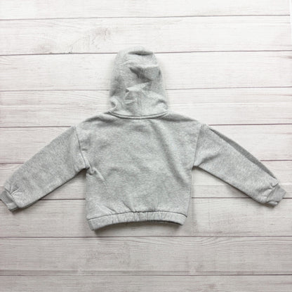 Reebok Girls Grey Hoodie Logo Sweatshirt Cotton Blend 4T
