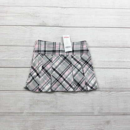 Gymboree Girls Plaid Skirt Pink Gray Black Pleated School Skirt NWT 3T