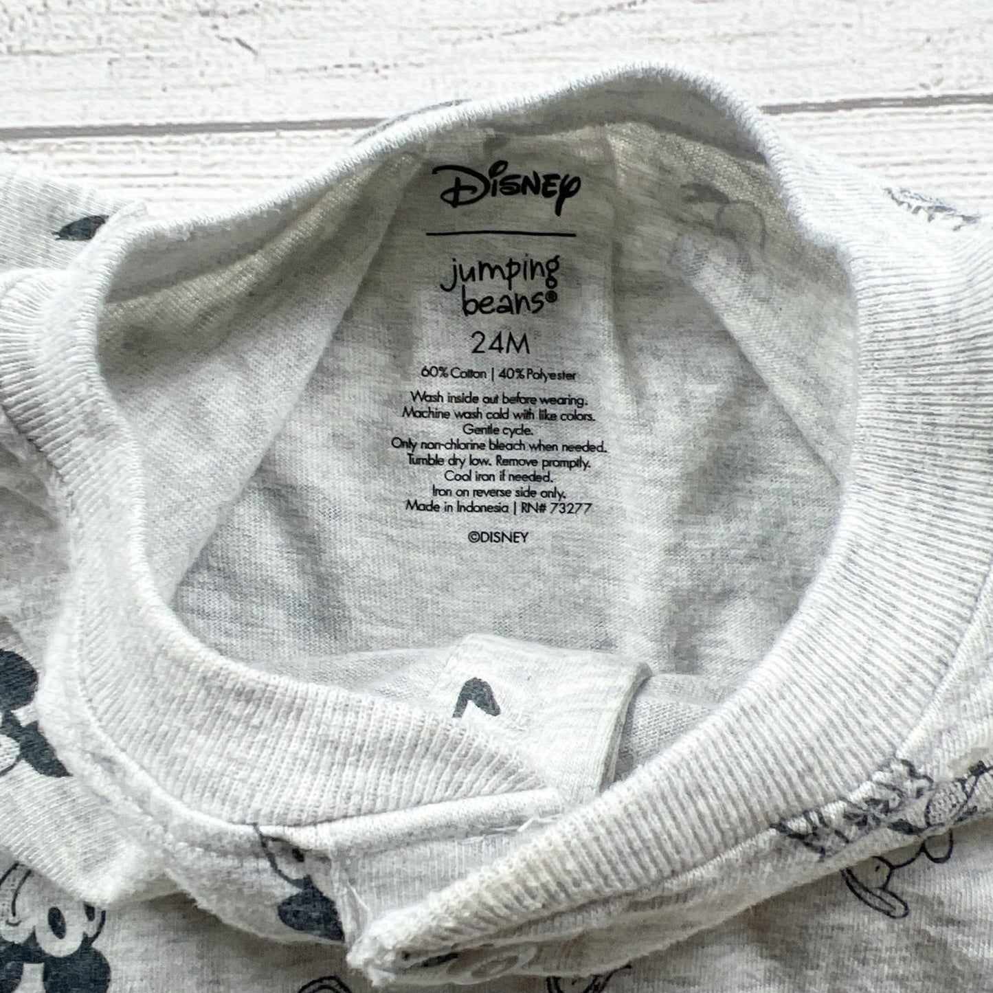 Disney Jumping Beans Baby T-Shirt Mickey Friends Character Print 18-24 Months