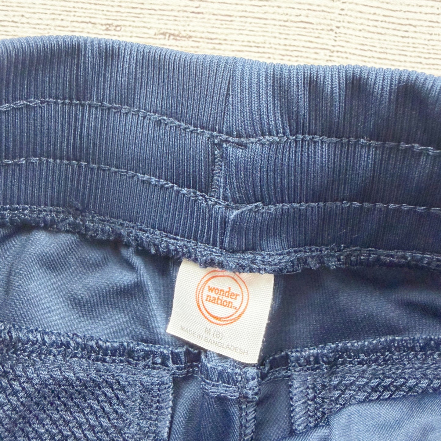 Wonder Nation Kids Blue Jogger Pants Drawstring Waist M 8
