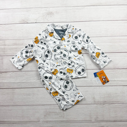 Disney Jack Skellington Toddler Halloween Pajama Set Nightmare Before NWT 3T