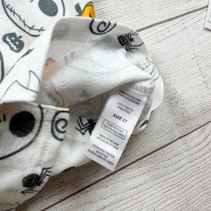 Disney Jack Skellington Toddler Halloween Pajama Set Nightmare Before NWT 3T