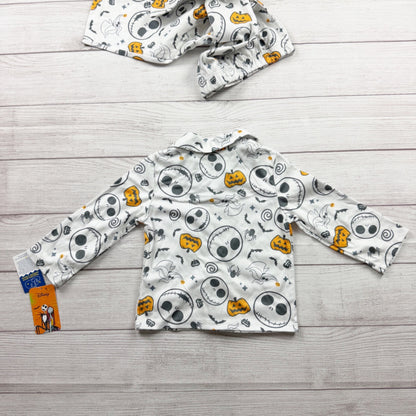 Disney Jack Skellington Toddler Halloween Pajama Set Nightmare Before NWT 3T