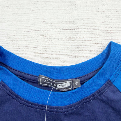 Millie & Maxx Boys Hanukkah Blue Raglan Long Sleeve T-Shirt NWT 4