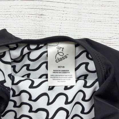 Art Class Believe In Mermaids Black One Piece Swimsuit Girls M 7-8