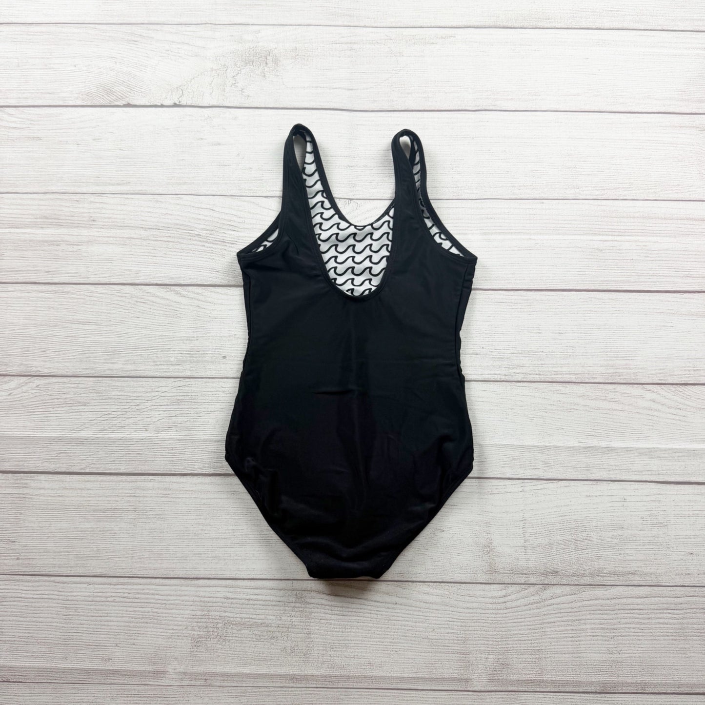 Art Class Believe In Mermaids Black One Piece Swimsuit Girls M 7-8