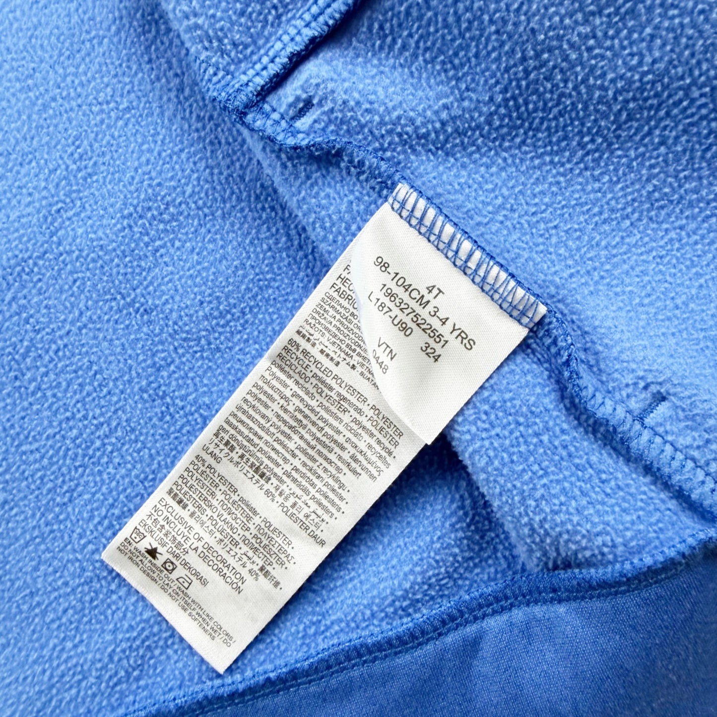 Nike Therma Fit Toddler Blue Zip Up Hooded Jacket 4T