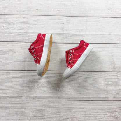Cat & Jack Toddler Kids Red Canvas Slip On Sneakers Casual 7