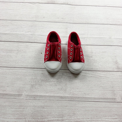 Cat & Jack Toddler Kids Red Canvas Slip On Sneakers Casual 7