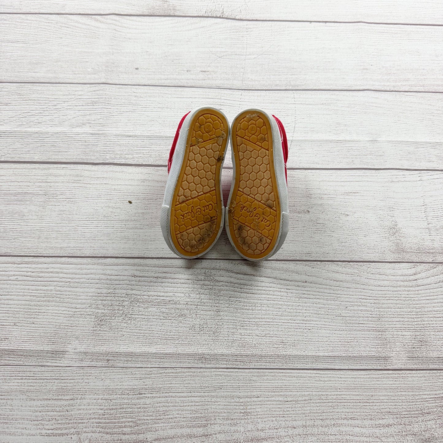 Cat & Jack Toddler Kids Red Canvas Slip On Sneakers Casual 7