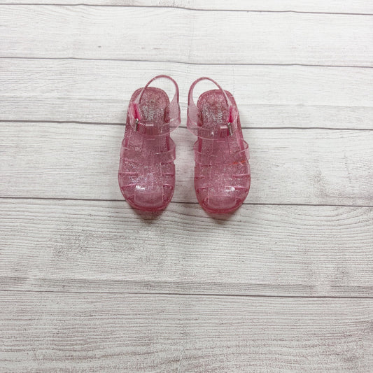Oshkosh Pink Sparkle Jelly Sandals Toddler Slip On US 10