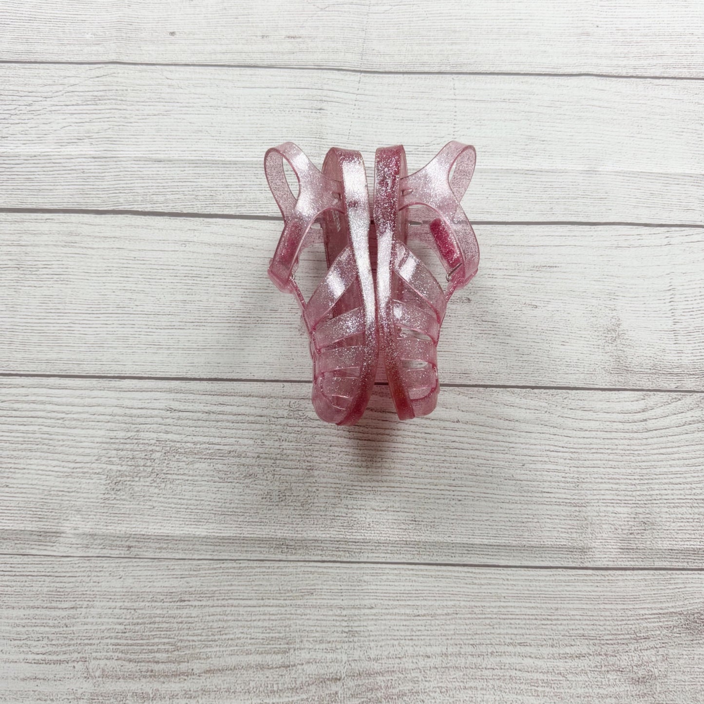 Oshkosh Pink Sparkle Jelly Sandals Toddler Slip On US 10