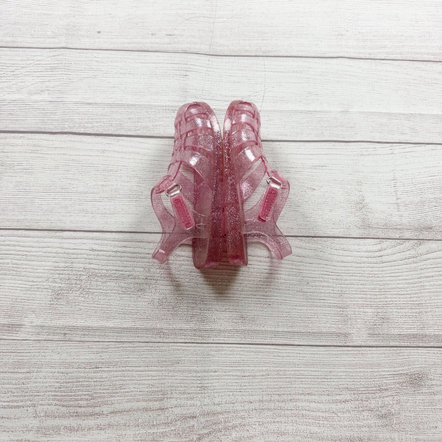 Oshkosh Pink Sparkle Jelly Sandals Toddler Slip On US 10